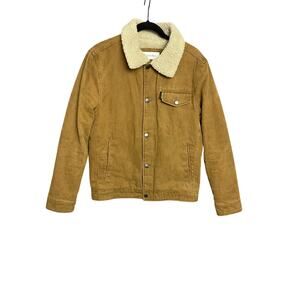 Calvin Klein Bomber Faux Fur Lined Jacket Men’s Size Small Winter Classic Y2K